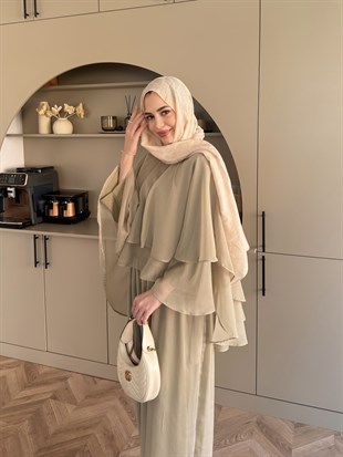 Feely Yarasa Kol Pantolonlu Takım Yeşil (5799)