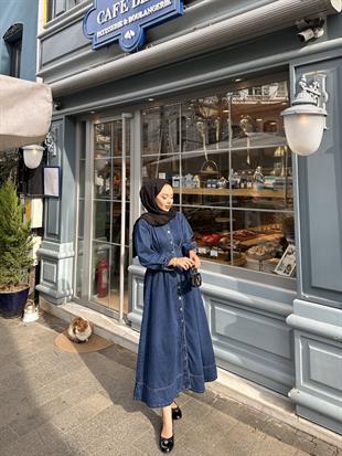 Felix Kot Elbise Kot Mavi