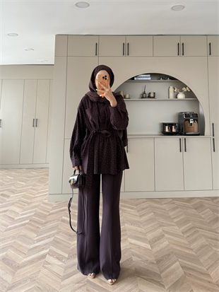 Fiola Taşlı Takım Mürdüm (4404)