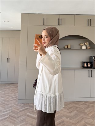 Fisto Detaylı Sweat Ekru (3525)