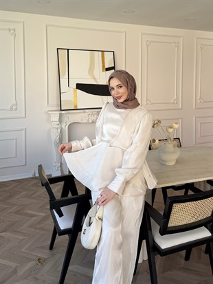 Flora Janjan Pantolon Takım Bej (5787)