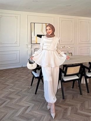 Flora Janjan Pantolon Takım Bej (5787)