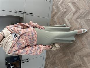 Flower Bomber Ceket Pembe