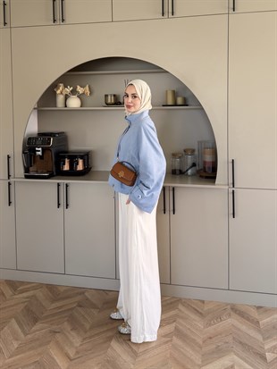 Fresia Kısa Trenç Bebe Mavisi (846)