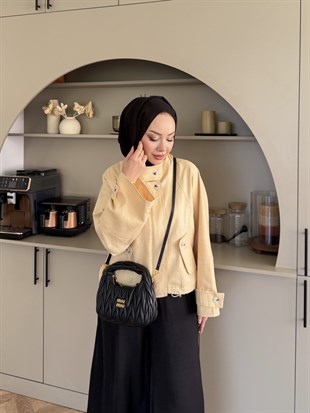 Fresia Kısa Trenç ButterYellow (846)