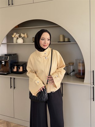 Fresia Kısa Trenç ButterYellow (846)