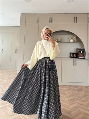 Frill Ekose Etek Desen 2 Antrasit