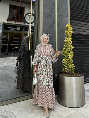 Fulya Muslin Dress Brown