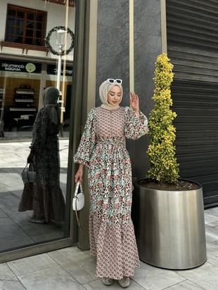 Fulya Muslin Dress Brown