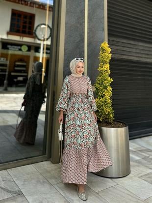 Fulya Muslin Dress Brown