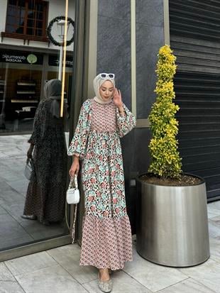 Fulya Muslin Dress Brown