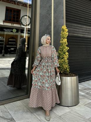 Fulya Muslin Dress Brown