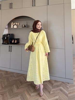 Fuya Brode Elbise ButterYellow (4494)