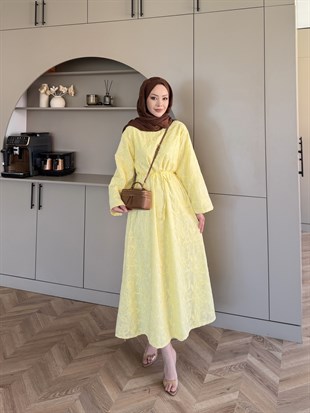 Fuya Brode Elbise ButterYellow (4494)