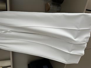 Gai Çımalı Pantolon Beyaz