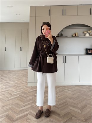 Garnili Oysh Oversize Sweat Kahve (3521)