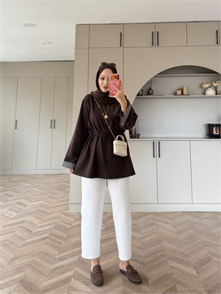 Garnili Oysh Oversize Sweat Kahve (3521)