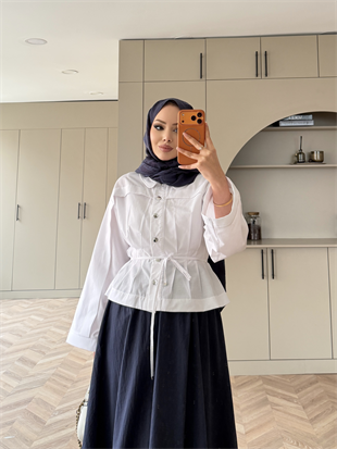 Gasto Belden Oturtmalı Gömlek Beyaz (2015)