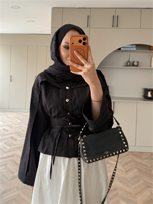 Gasto Belden Oturtmalı Gömlek Siyah (2015)