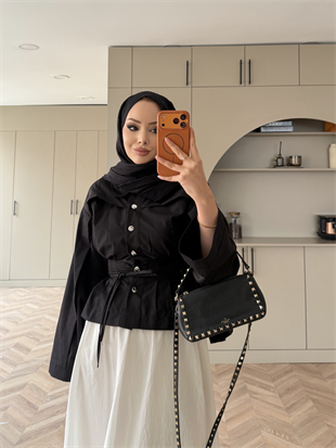 Gasto Belden Oturtmalı Gömlek Siyah (2015)