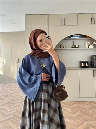 Geniş Kollu Kazak Leylak 