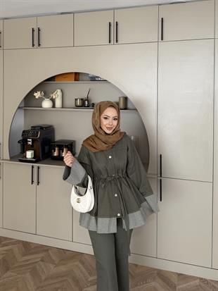 Gisa Pantolonlu Takım Haki