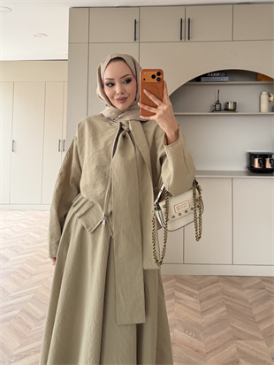 Glady Yaka Bağlamalı Cupra Etekli Takım Taş (3023)