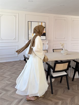 Glow Müslin Etekli Takım Bej (5754)