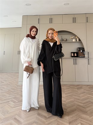 Goddes Bağlamalı Tensel Takım Beyaz (5746)