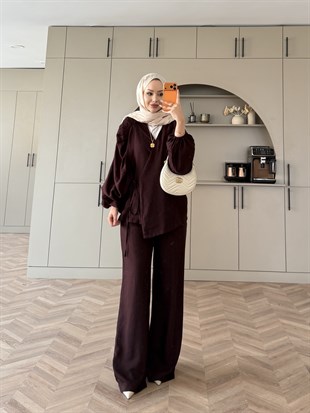 Goddes Bağlamalı Tensel Takım Mürdüm (5746)