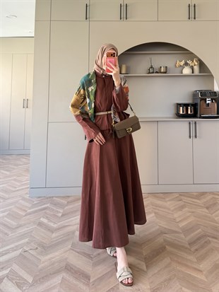 Gravity Bağlamalı Etekli Takım Bordo (4533)