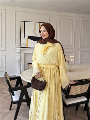 Groft Bağlamalı Etekli Takım Butteryellow (2030)
