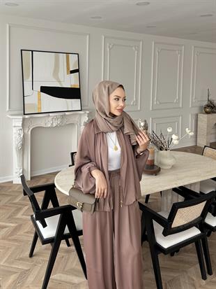 Gua Saten Bomber Takım Kahve