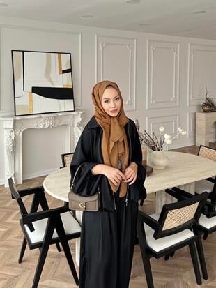 Gua Saten Bomber Takım Siyah