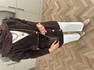 Hadley Sakallı Hırka Acı Kahve