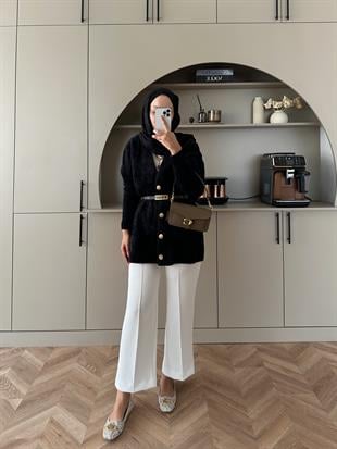 Hadley Sakallı Hırka Siyah