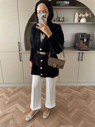 Hadley Sakallı Hırka Siyah