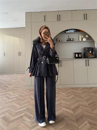 Hardy Kürk Detaylı Takım Antrasit