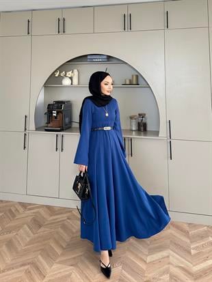 Harel A Kesim Elbise Mavi