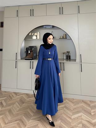 Harel A Kesim Elbise Mavi