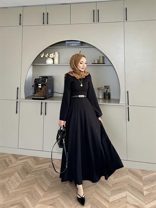 Harel A Kesim Elbise Siyah