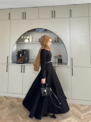 Harel A Kesim Elbise Siyah