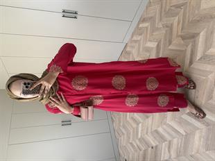 Hazel Pantolonlu Takım Kırmızı