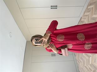 Hazel Pantolonlu Takım Kırmızı