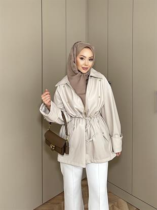  Henry Deri Ceket Bej