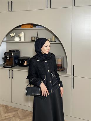 Holly Tüvit Ceket Siyah