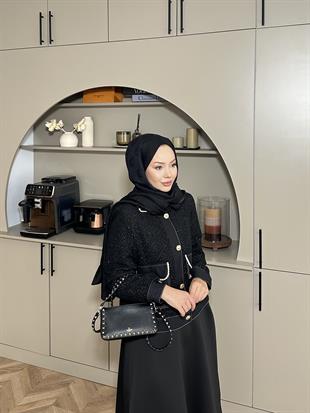 Holly Tüvit Ceket Siyah