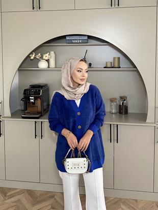 Hope Angora Hırka Mavi