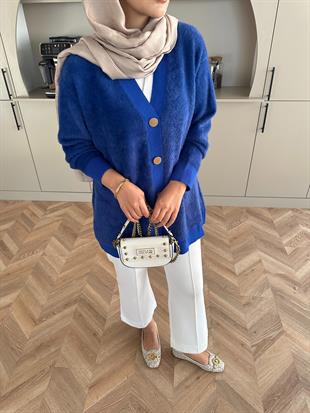 Hope Angora Hırka Mavi