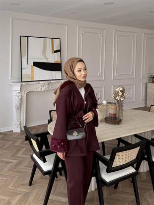 Hüda Oysh Takım Bordo